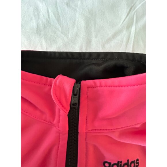 Adidas Toddler 2-Piece Pink & Black Outfit Size 24M Polyester Jacket & Pants Set - Picture 3 of 9